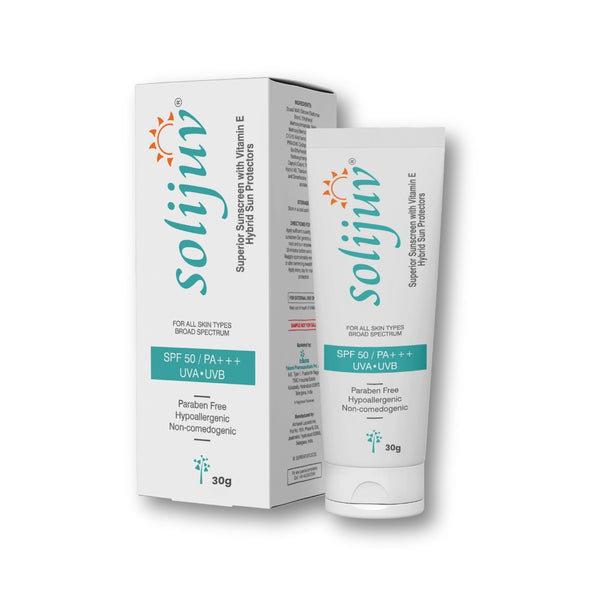 Solijuv Sunscreen Gel With Vitamin E– For All Skin Types, Face & Body 30g