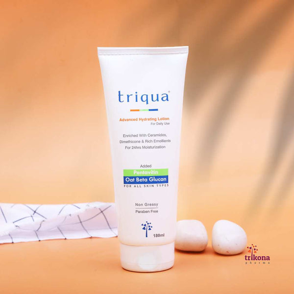 How to use Triqua Advanced hydrating body lotion with Pentavitin & Oat Beta Glucan 180ml